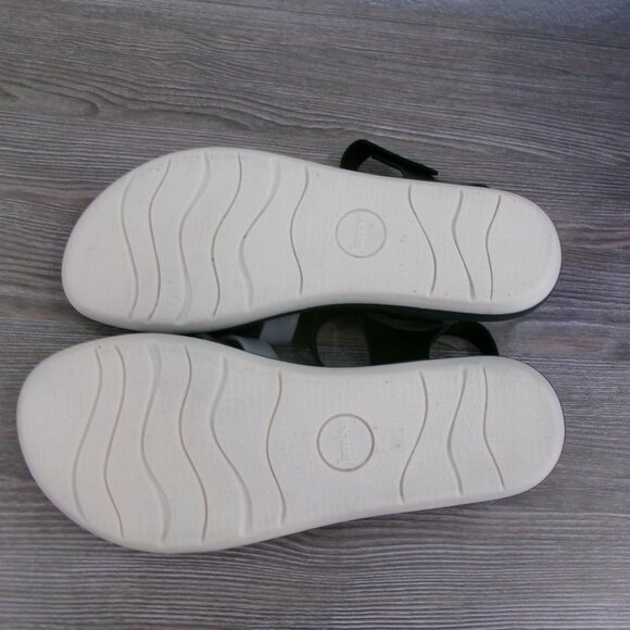 Like New Jambu HELENA Leather Sandals Grey White Black 10.5 / 11 APMA Approved - Picture 11 of 15